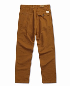 Pantalon kaki polyvalent de style workwear rétro plissé en twill Amikhaji <span class=keywords><strong>Ametora</strong></span>, 100% coton, coupe slim, décontracté, droit - Product Image 2
