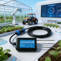 Sensor de Suelo Capacitivo 5 en 1, Impermeable IP68, RS485 ModBus RTU, Plug & Play, para Monitoreo Agrícola Inteligente