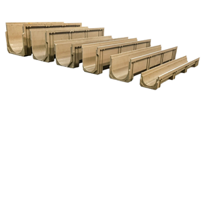 Trọng lượng nhẹ nhựa hoàn thành hiện đại hình chữ U kênh thoát nước khoảng cách loại tuyến tính thoát nước hiệu quả mương thoát nước cho xây dựng mái nhà - Product Image 2