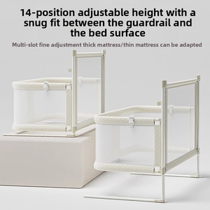 Barandilla de Cama Plegable 3 en 1 para Bebés, Altura Ajustable, Protección Anticaídas, Barrera Lateral para Recién Nacidos y Niños Pequeños - Product Image 2