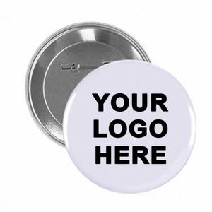 Meilleures ventes : Badges bouton personnalisables avec logo, noirs, 50x50 mm, à revers, vierges - Product Image 4
