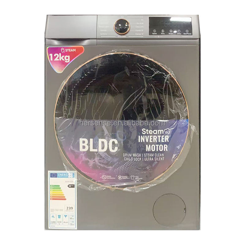 เครื่องซักผ้าสีเทา 12 กก