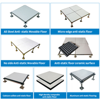 Plancher surélevé en PVC antistatique tout acier HPL PVC de surface 600*600*35mm pour salle de machines, centre de données informatiques