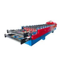 Machine de formage à rouleaux automatique à double couche contrôlée par ordinateur avec moteur de boîte de vitesses PLC pour la Bolivie