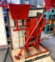 Fabrication vente qmr2-40 presse manuelle sol ciment emboîtement brique faisant la machine