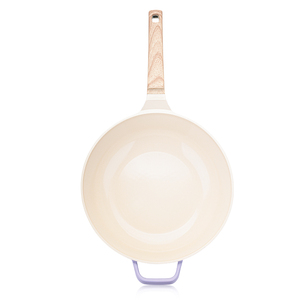 <span class=keywords><strong>Wok</strong></span> antiadhésif et poêle à frire avec <span class=keywords><strong>wok</strong></span> sain en aluminium moulé sous pression résistant aux rayures avec couvercle autoportant - Product Image 3