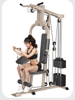PINJIAN En gros Appareil de musculation multifonctionnel à poste unique pour pectoraux et tirages hauts/bas, équipement de fitness combiné pour la maison