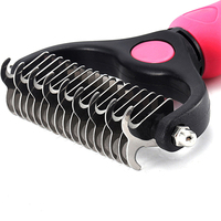 Brosse de toilettage et de démêlage pour les animaux de compagnie, permet le nettoyage des poils de chiens et de chats, râpe pour les tapis et les démêleurs