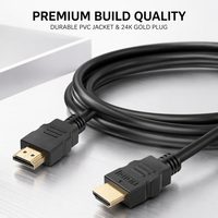 Câble HDMI 2.0 4K 60Hz 18Gbps Haute Vitesse HDR ARC HDCP 2.2 Mâle-Mâle pour TV Moniteur Ordinateur Portable Projecteur Lecteur Multimédia