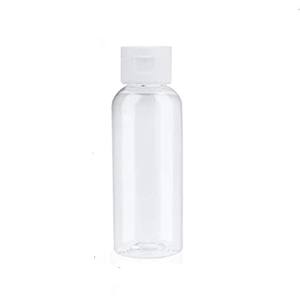 Échantillon gratuit de flacon de crème pour le visage en plastique transparent 30/50/100 ml PET avec bouchon à rabat blanc - Product Image 2