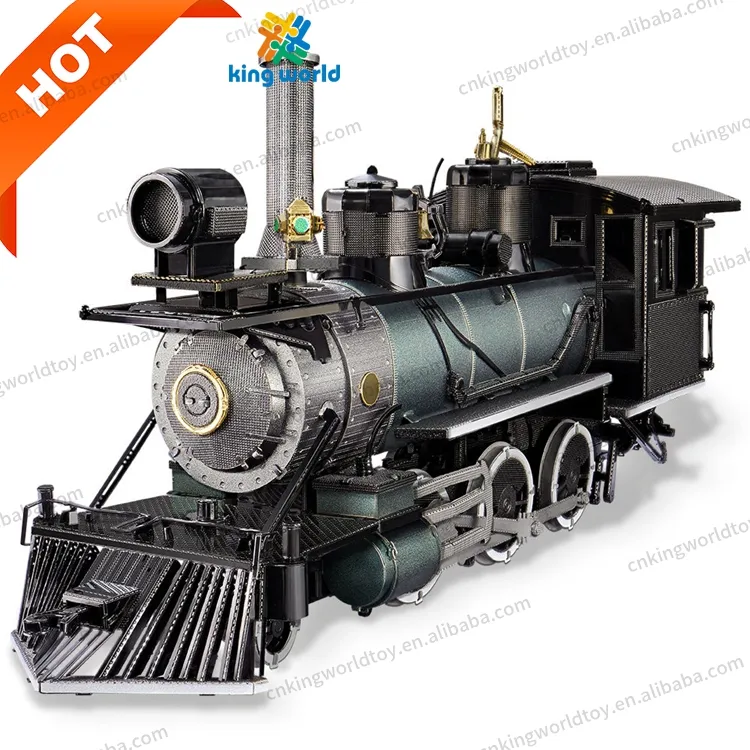 Piececool trend ürünleri 2024 yeni gelenler Metal buharlı tren yapı kitleri buharlı lokomotif 3d Metal Model seti yetişkin hediye için