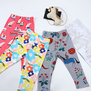 Pantalons longs en coton tricoté décontractés pour bébés et enfants, respirants, leggings longs, vêtements pour enfants en gros - Product Image 2