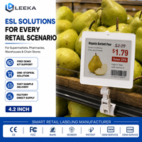 Etiqueta de Precio Digital Inteligente LEEKA ESL, Multitamaño Opcional, Pantalla Eink de 4 Colores, Etiqueta Electrónica Inalámbrica para Estantes de Tiendas