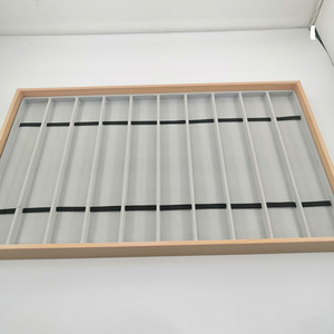 प्रदर्शनी आवश्यक मानक 8 10 गर्ड वेलवेट वॉच स्ट्रैप बैंड उपहार बॉक्स डिस्प्ले ट्रे ऑर्गनाइज़र - Product Image 5