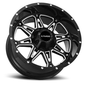 Kipardo 19 20英寸6x139.7 5x120 4x4合金车轮4WD简特卡车轮辋越野车轮铣削辐条，适用于福特ranger T9 2022