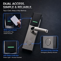 Système de serrure de porte d'hôtel RFID avec logiciel de gestion d'hôtel gratuit, idéal pour appartements, bureaux et chambres d'hôtes