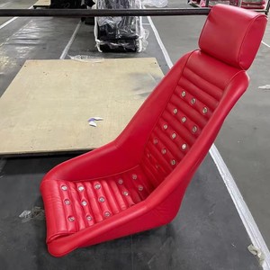 Asiento de Carreras de cuero, 4 pulgadas, más ancho que los productos antiguos, semicubo - Product Image 6