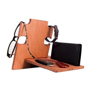 Table de chevet en bois organisateur de téléphone et de montre station d'accueil pour téléphone avec étagère de rangement idée cadeau - Product Image 4