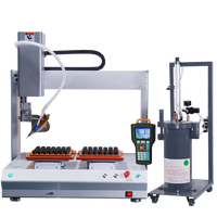 Robot de distribution automatique à double tête à trois axes, seringue à colle UV, distributeur automatique de colle