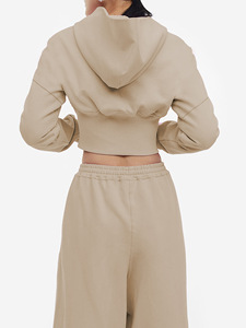 Mode nouvelles tenues décontracté femmes sweat à capuche court femmes sweat à capuche t-shirt ensemble 2 pièces Long ensemble pour femmes ensembles 2024 Club vêtements - Product Image 4
