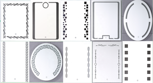 Phòng tắm Gương đơn <span class=keywords><strong>LED</strong></span> chiếu sáng treo tường với một kính lúp gương - Product Image 6