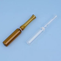 Ampoules - Fabricant Direct - Verre Transparent - Col Courbé - Étanche - Résistant aux Hautes/Basses Températures - Facile à Casser - Stérile