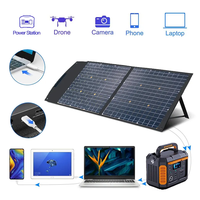 Kit de panneaux solaires pour camping en plein air, pliable, portable et flexible, 100w, 120w, 200w