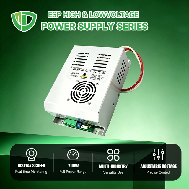 Durable 15V 30A Industrial Grade DC Power Supply 200W New Condition Component for Range Hood Dual Output ESP Filter Power Supply