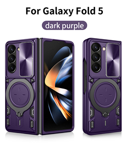 Funda para teléfono móvil para Samsung Galaxy <span class=keywords><strong>Z</strong></span> Fold 5 Modelo de teléfono específico con soporte para coche Cubierta de anillo - Product Image 2