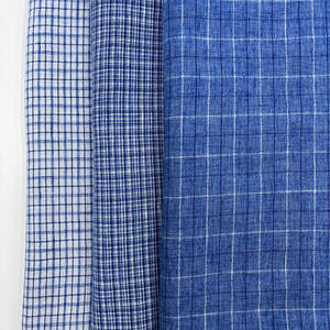 Tela de Lino Imitación a Cuadros, Tela de Poliéster Catiónico a Cuadros para Camisas y Prendas - Product Image 2