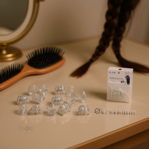 Anelli per trecce ILAN 12x15mm per acconciature 15pz - Product Image 2