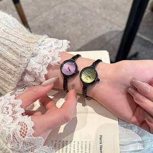 Bracelet <b>Watch</b> New Fashion Minimalist <b>Ladies</b> <b>Watch</b> <b>Black</b> Exquisite Compact Elegant Women's Wristwatch - Product Image 4