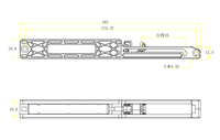 Raccord de garde-robe à fermeture en douceur d'usine en Chine Raccords de porte coulissante en fer POM Amortisseur de fermeture en douceur réglable
