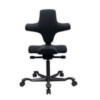 Chaise de bureau ergonomique en alliage d'aluminium, style moderne et minimaliste, pivotante, avec assise ergonomique, hauteur réglable, base coulissante, pour la maison et le bureau