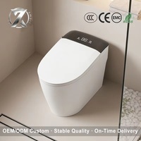 WC intelligent 110V, best-seller, chasse automatique, sécheur, montage au sol, siège chauffant, siphon en S, télécommande, accessoire de salle de bain