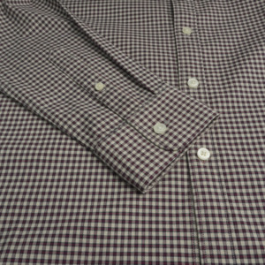 Chemise habillée homme en fibre de bambou et coton, à manches longues, à carreaux vichy, coupe ajustée, extensible, infroissable, style business décontracté - Product Image 5
