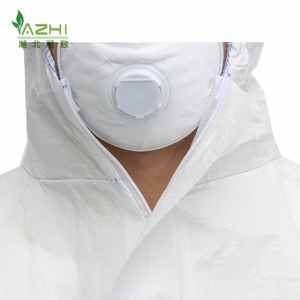 Combinaison jetable respirante vêtements de travail microporeux combinaison de protection unisexe antistatique - Product Image 6