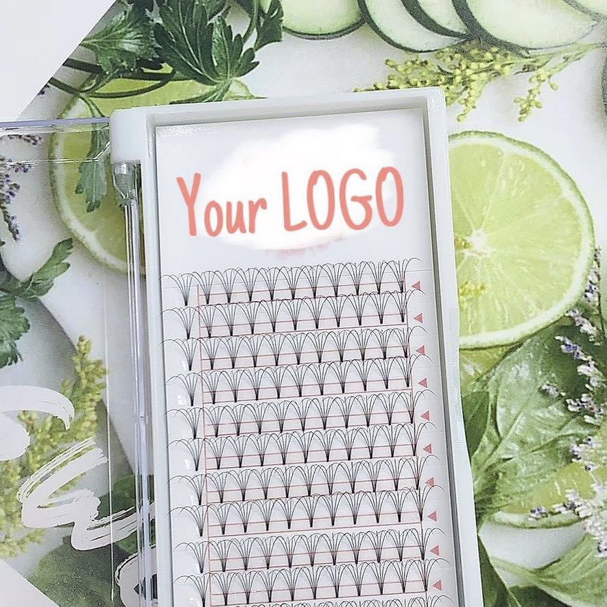 2019 Готовые накладные ресницы на заказ, накладные ресницы, русский объем