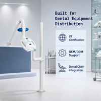 Ensemble d'éclairage LED blanchissant Premium M-87 à sept LED pour installation sur fauteuil dentaire et projets buccaux professionnels