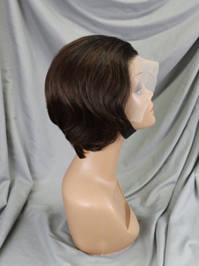 Vente en gros Couleur Orange Gingembre #350 Perruques Courtes Bob Perruques Naturelles Brésiliennes Cheveux Humains Avant <span class=keywords><strong>de</strong></span> Lacet Perruques <span class=keywords><strong>Oreille</strong></span> à <span class=keywords><strong>Oreille</strong></span> Frontale Pixies Perruques - Product Image 4