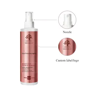 Custom Private Label hair heat protecting Spray Wholesale Hair Styling heat protectant spray
