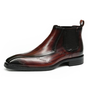 Chaussures habillées en cuir véritable de haute qualité pour hommes, imperméables, vente en gros pour la saison hivernale - Product Image 4