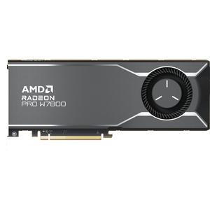 การ์ดจอระดับมืออาชีพ Radeon Pro W7800 สำหรับเวิร์กสเตชัน AI 3D Rendering หน่วยความจำ 32GB GDDR6 AMD Radeon Pro W7800 - Product Image 1