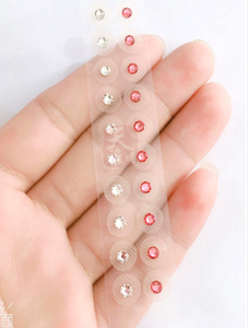 Semi Auricolari Magnetici in Cristallo Dorato (18 Pezzi/Sacchetto) per Terapia Auricolare, Prodotto Certificato CE di Medicina Cinese - Product Image 4