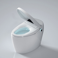 WC intelligent One Piece, nouveau design, avec fonction de lavage, éclairage nocturne, pulvérisation ABS, WC sans réservoir, entièrement automatique, intelligent