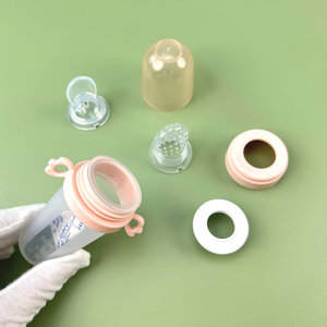 Produit pour bébé sans Bpa de haute qualité cuillères en silicone bouteille sucette presser les fruits alimentaires pour bébé sucette - Product Image 3
