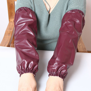 Manchons de protection imperméables en PU pour les bras, résistants à l'huile, pour le travail et la prévention des contusions - Product Image 2