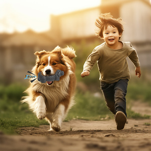 ของเล่นเคี้ยวสำหรับสัตว์เลี้ยงฮิปโปสำหรับสุนัข ของเล่นเคี้ยวแบบมีเสียง ช่วยทำความสะอาดฟัน สีน้ำตาล น้ำเงิน เทา 293 กรัม - Product Image 5