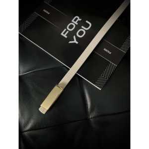 Cinturón Delgado Rectangular Fopi para Mujer, Hebilla de Aleación, Estilo Casual de Cuero PU - Product Image 1