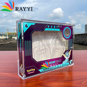 Boîte de présentation en acrylique transparente RAY YI pour <span class=keywords><strong>Jolteon</strong></span> Flareon <span class=keywords><strong>Pokemon</strong></span> TCG VMAX Premium Polished Magnet Collection - Product Image 6